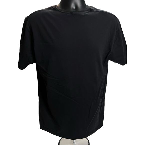 One Punch Man Black Anime T-Shirt - Saitama Flying Punch Circle Over Logo - Picture 2 of 8